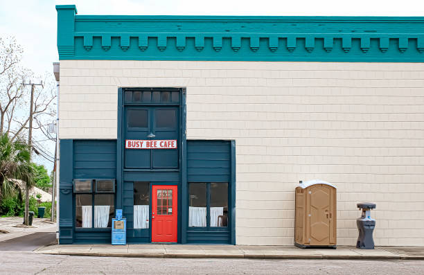 Porta potty delivery and setup in Woodside East, DE